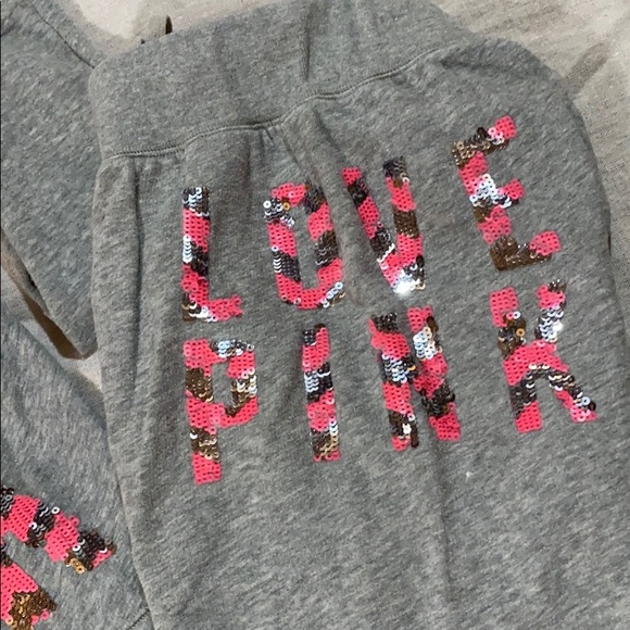 VS PINK Chevron Sequin Sweatshirt & Pant Set - Picture 3 of 9